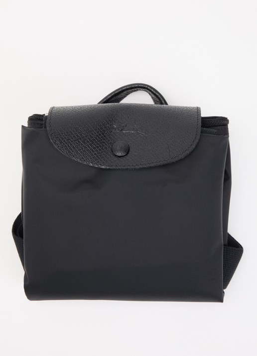 Longchamp Le Pliage One rugzak M met leren details - detail 2 zwart