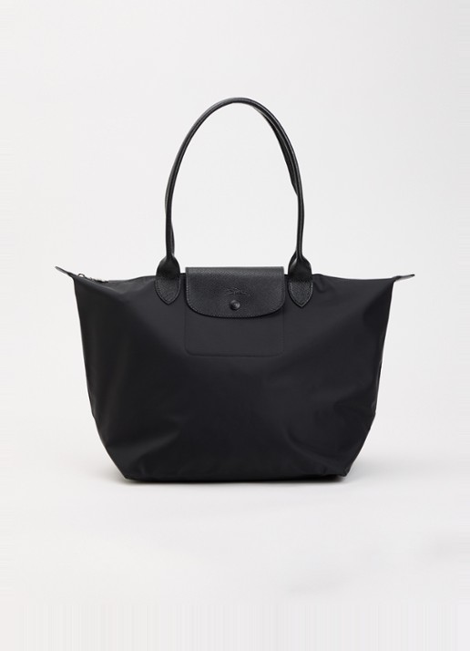 Longchamp Le Pliage One schoudertas L met leren details