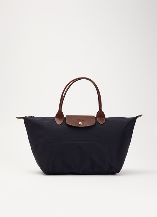 Longchamp Le Pliage Original schoudertas L met leren details