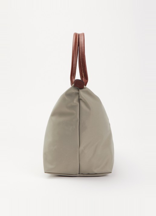 Longchamp Le Pliage Original handtas L met leren details - detail 3 taupe