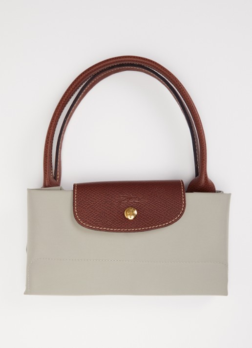Longchamp Le Pliage Original handtas L met leren details - detail 4 taupe