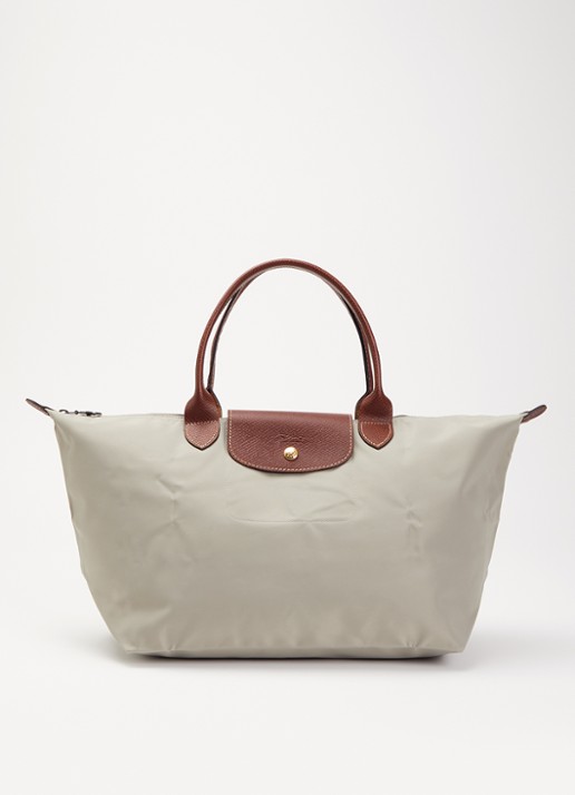 Longchamp Le Pliage Original schoudertas L met leren details