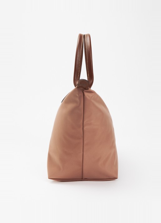 Longchamp Le Pliage Original handtas L met leren details - detail 2 oudroze