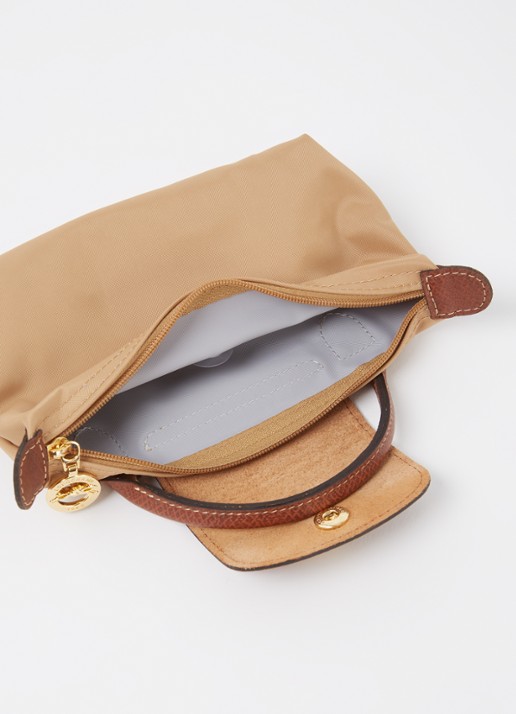 Longchamp Le Pliage Original handtas met leren details  - detail 3 camel