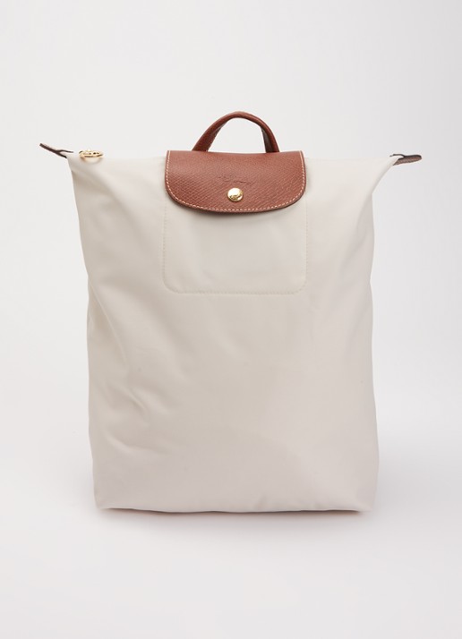 Longchamp Le Pliage Original rugzak M met leren details