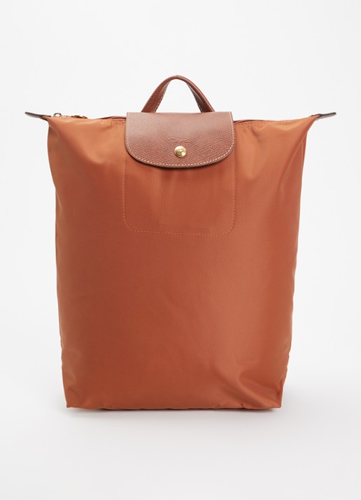 Longchamp Le Pliage Original rugzak M met leren details