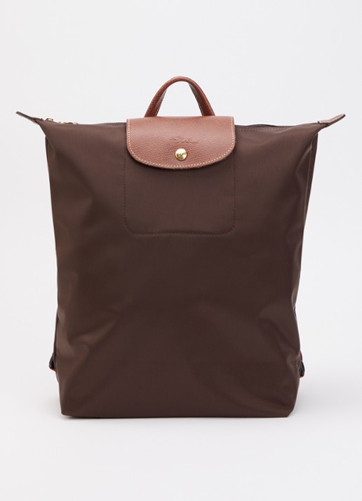 Longchamp Le Pliage Original rugzak M met leren details