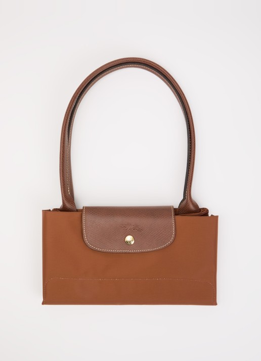 Longchamp Le Pliage Original schoudertas L met leren details - detail 6 cognac