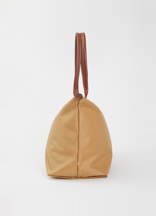 Longchamp Le Pliage Original schoudertas L met leren details - detail 4 camel
