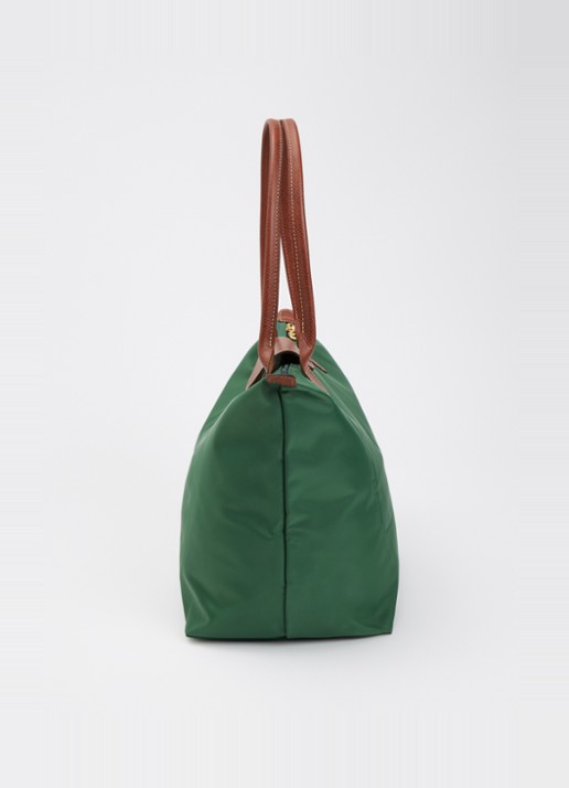 Longchamp Le Pliage Original schoudertas L met leren details - detail 2 groen