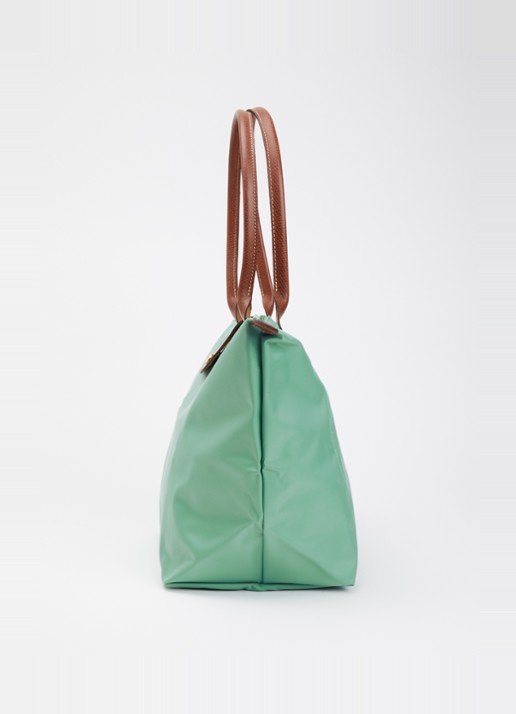 Longchamp Le Pliage Original schoudertas L met leren details - detail 5 zeegroen