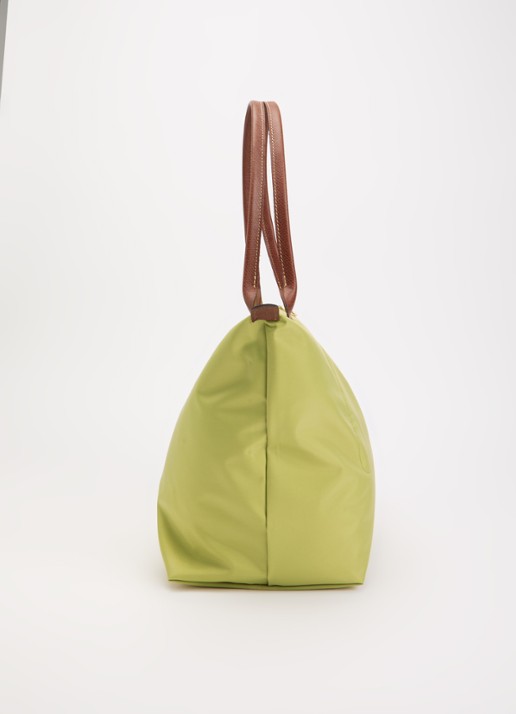 Longchamp Le Pliage Original schoudertas L met leren details - detail 2 mosgroen