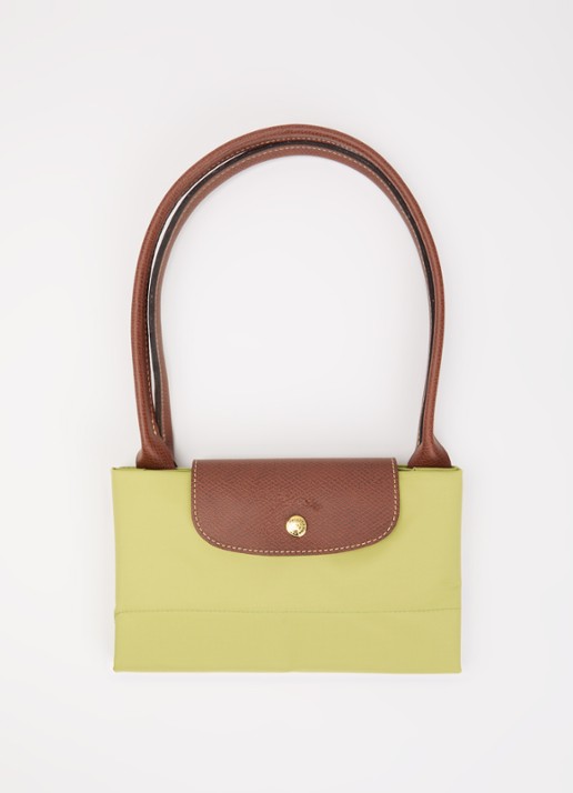 Longchamp Le Pliage Original schoudertas L met leren details - detail 3 mosgroen