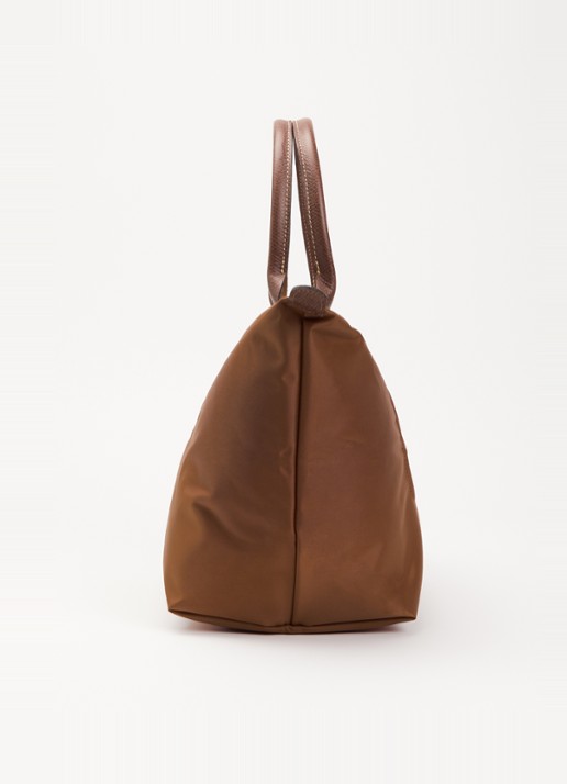 Longchamp Le Pliage Original schoudertas L met leren details - detail 2 cognac