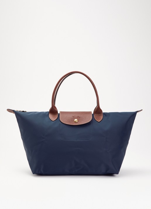 Longchamp Le Pliage Original schoudertas L met leren details