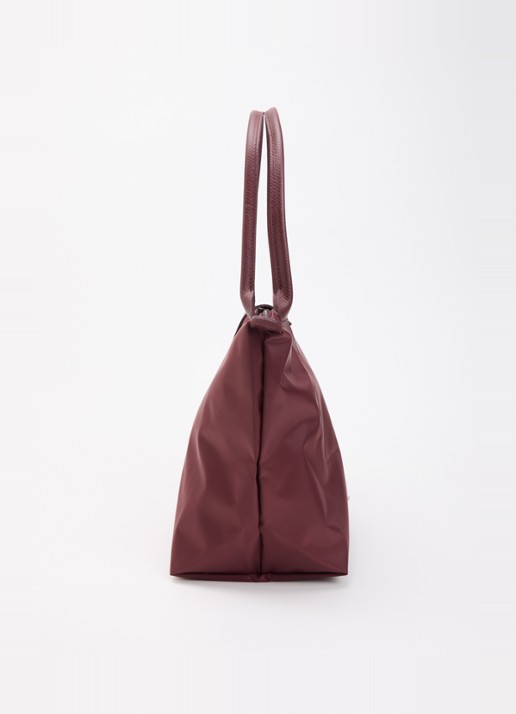 Longchamp Le Pliage Original schoudertas M met details van leer - detail 2 aubergine