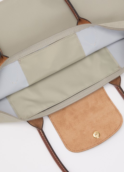 Longchamp Le Pliage Original schoudertas M met leren details - detail 2 grijs