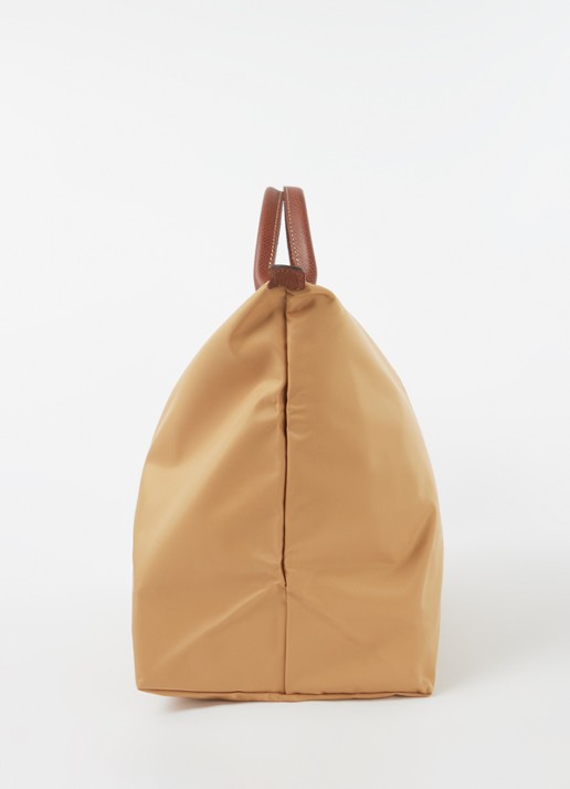 Longchamp Le Pliage reistas L met leren details - detail 5 camel