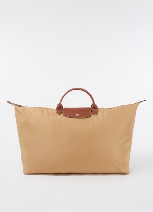 Longchamp Le Pliage reistas XL met leren details