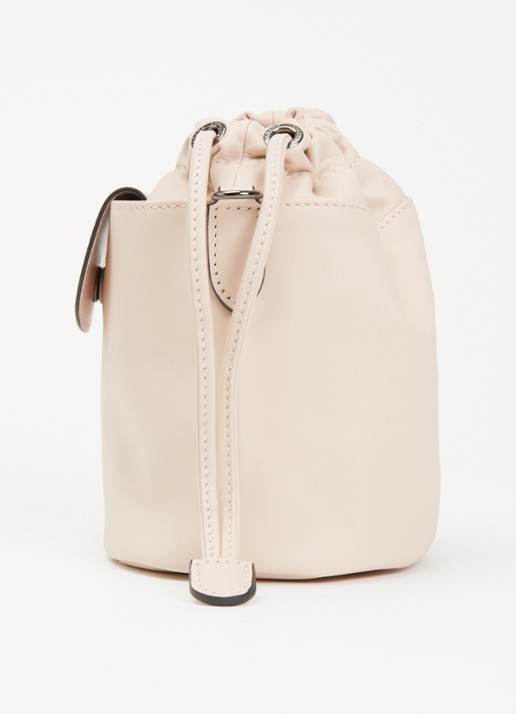 Longchamp Le Pliage Xtra crossbodytas van leer - detail 2 lichtroze