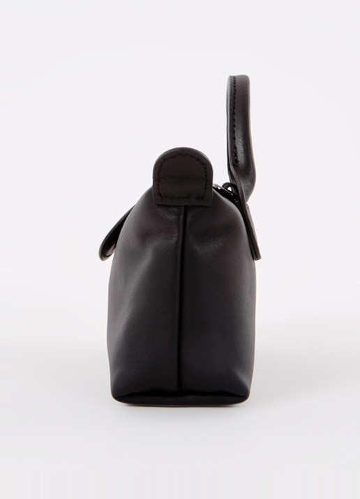 Longchamp Le Pliage Xtra handtas XS van leer met afneembare schouderriem - detail 3 zwart