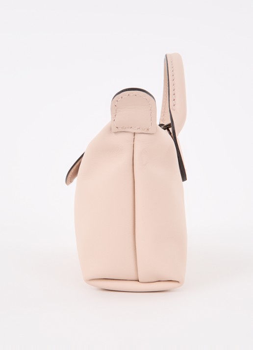 Longchamp Le Pliage Xtra handtas XS van leer - detail 2 lichtroze