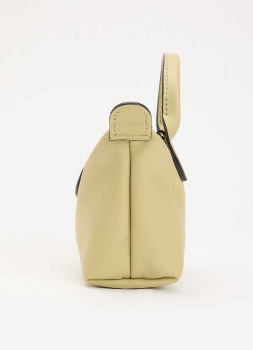 Longchamp Le Pliage Xtra handtas XS van leer - detail 6 lichtgroen