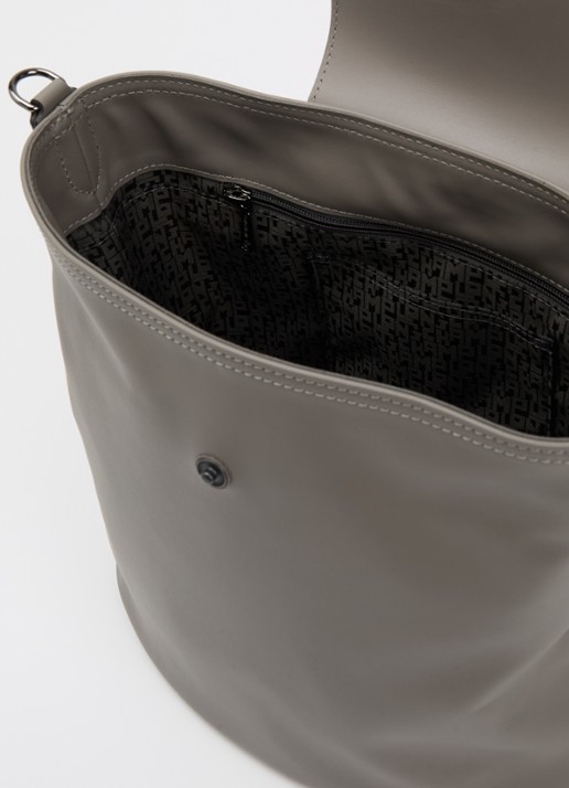 Longchamp Le Pliage Xtra schoudertas M van leer - detail 4 blauwgrijs