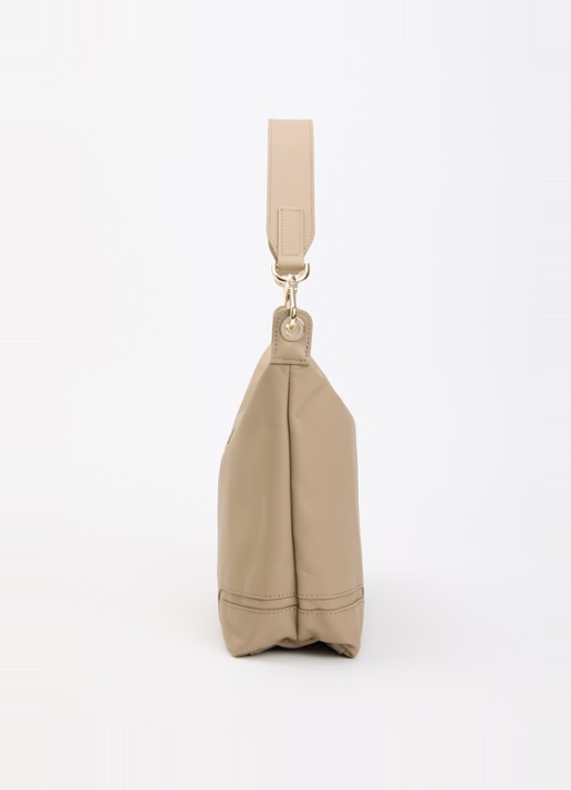 Longchamp Le Pliage Xtra schoudertas van leer - detail 2 khaki
