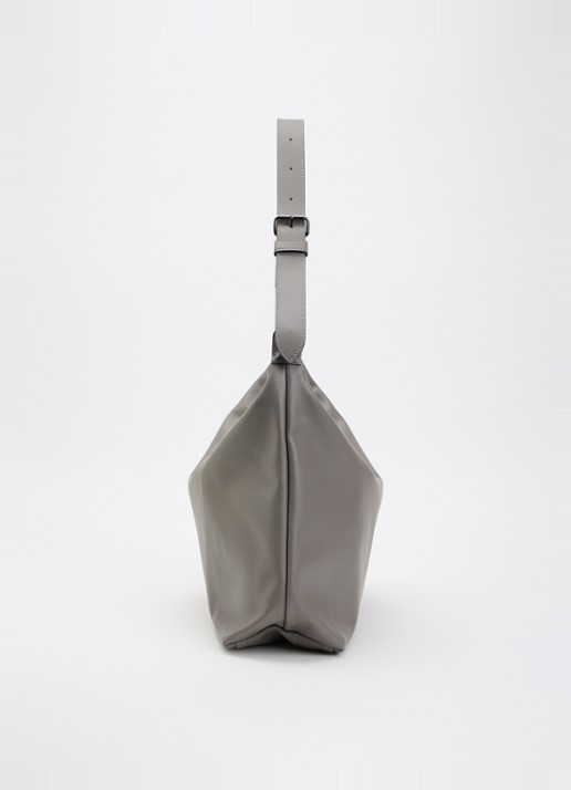 Longchamp Le Pliage Xtra schoudertas XL van leer - detail 5 grijs