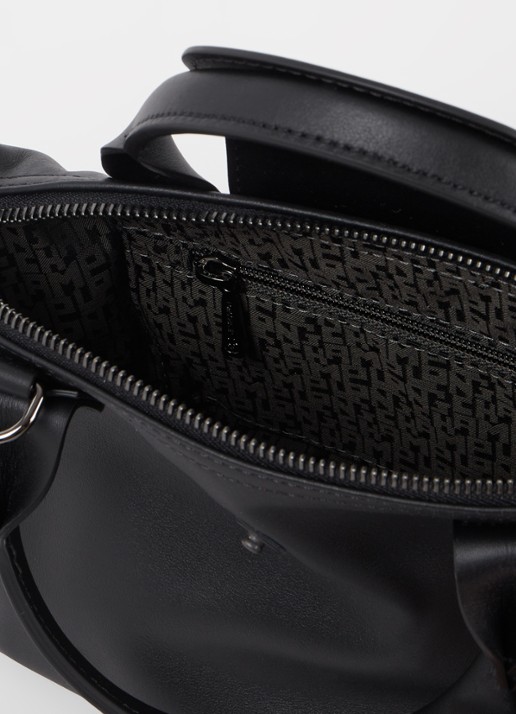 Longchamp Le Pliage Xtra XS handtas van leer - detail 3 zwart