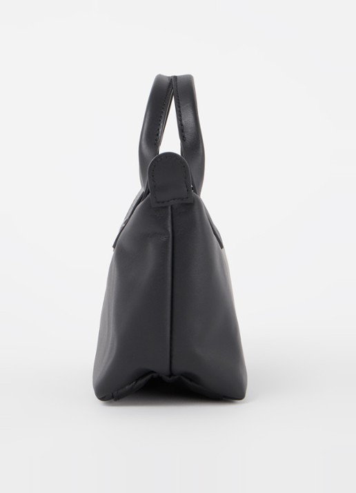 Longchamp Le Pliage Xtra XS handtas van leer - detail 4 zwart