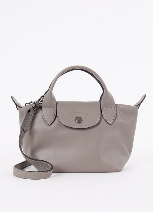 Longchamp Le Pliage Xtra XS handtas van leer