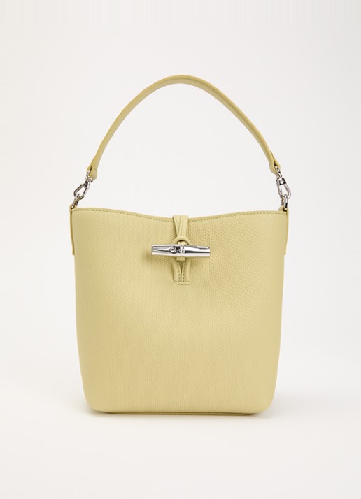 Longchamp Le Roseau handtas XS van leer met afneembare schouderriem