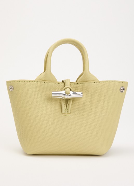 Longchamp Le Roseau handtas XS van leer