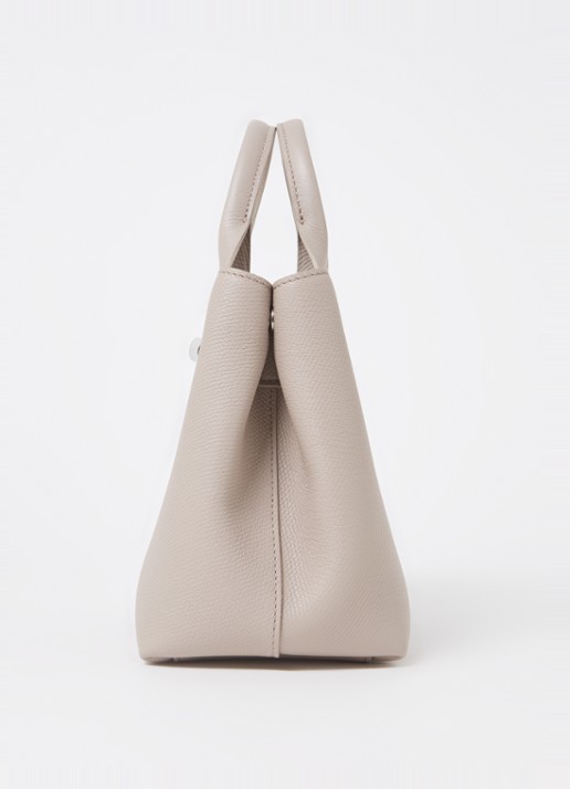 Longchamp Le Roseau S handtas van leer met afneembare schouderriem - detail 3 beige