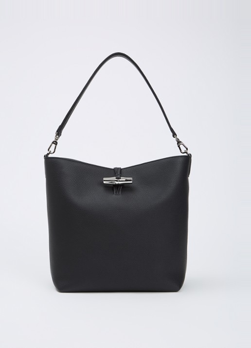 Longchamp Le Roseau schoudertas M van leer