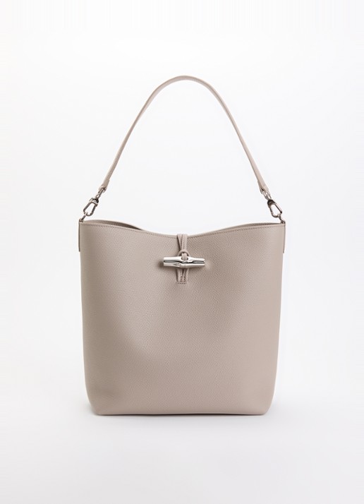 Longchamp Le Roseau schoudertas M van leer