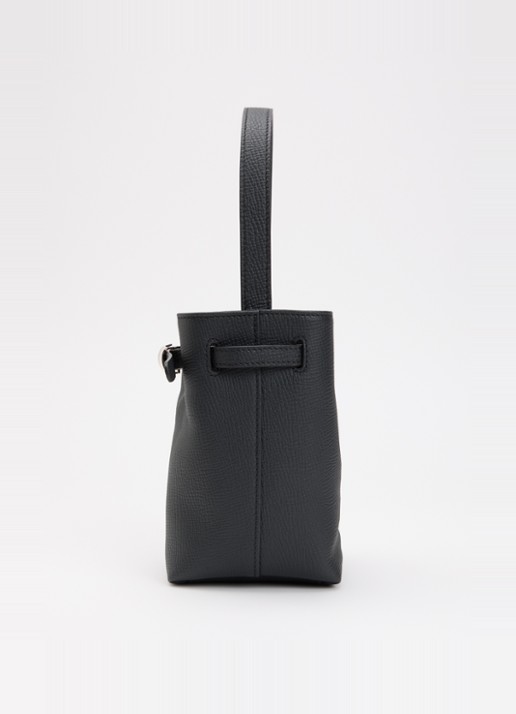 Longchamp Le Smart schoudertas XS van leer met afneembare schouderriem  - detail 4 zwart