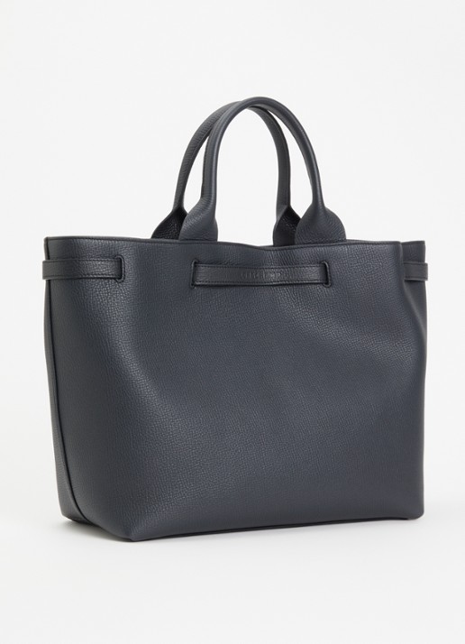 Longchamp Le Smart shopper L van leer - achterkant 5 zwart
