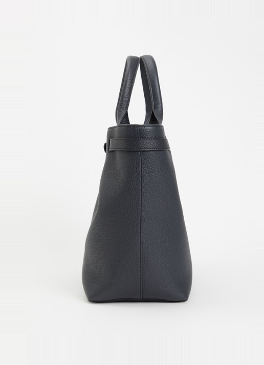 Longchamp Le Smart shopper L van leer - detail 2 zwart