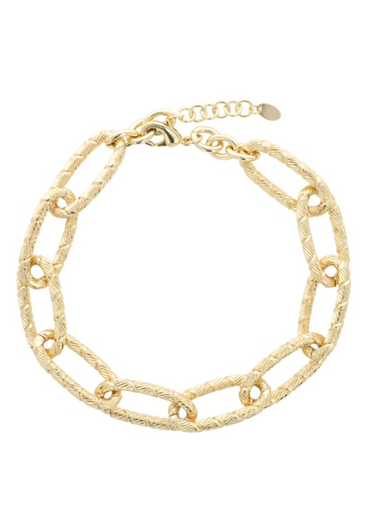 LOTT. gioielli Bamboo ketting - voorkant goud