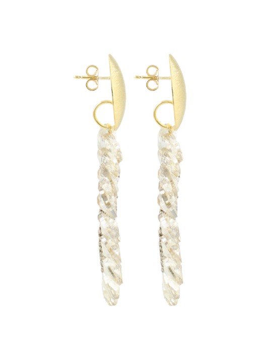 LOTT. gioielli Carrie oorstekers verguld - detail 3 beige