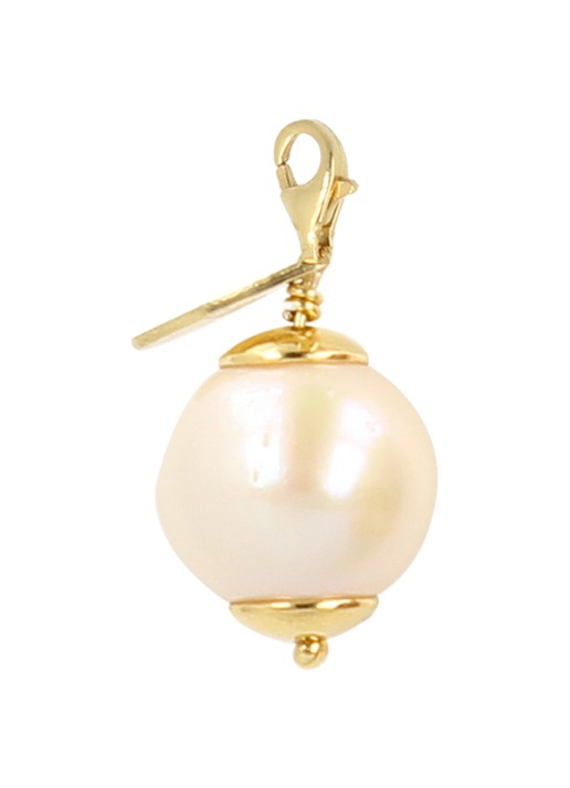 LOTT. gioielli Classic hanger met parel - voorkant goud