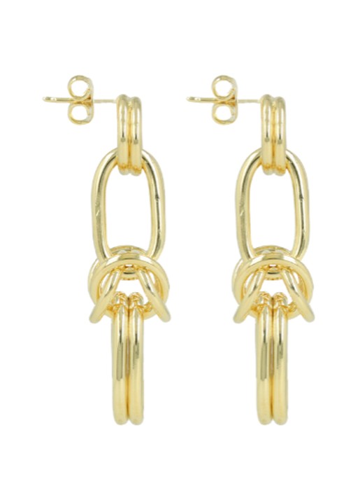 LOTT. gioielli Classic oorstekers verguld - detail goud