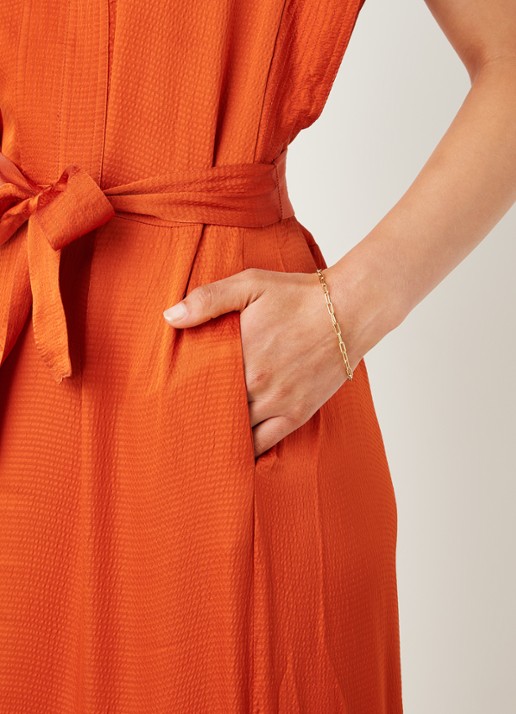 LOTT. gioielli Closed Forever XXS schakelarmband verguld - detail goud