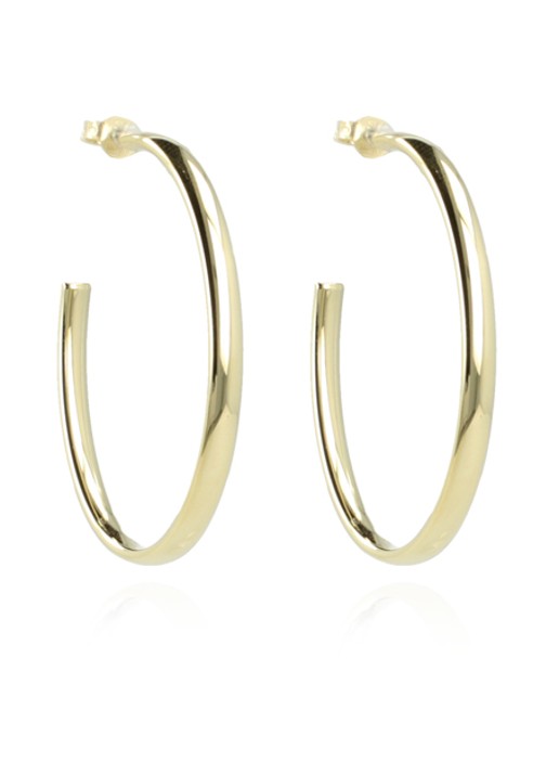 LOTT. gioielli Creole Oval oorringen van zilver