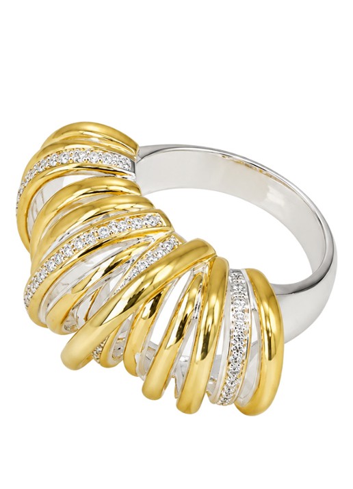 LOTT. gioielli Croissant ring verguld