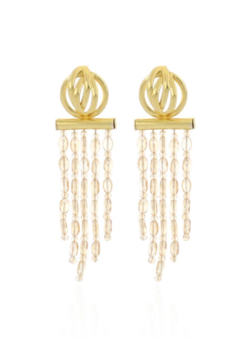 LOTT. gioielli Fall beaded oorstekers verguld