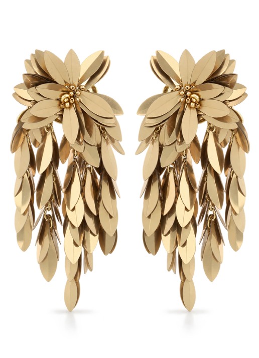LOTT. gioielli Flower oorstekers met pailletten